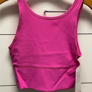 Lululemon Power pivot tank size 4 Sonic pink NWT